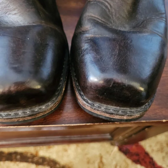 Frye Dark Brown Leather Western Boots - Picture 6 of 8